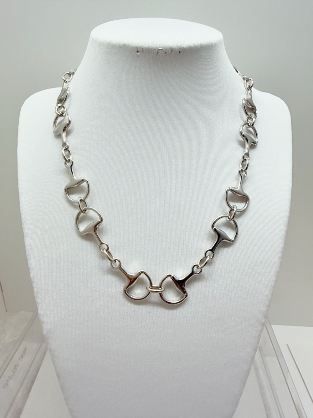 Silver horse bit necklace# western
#B0814